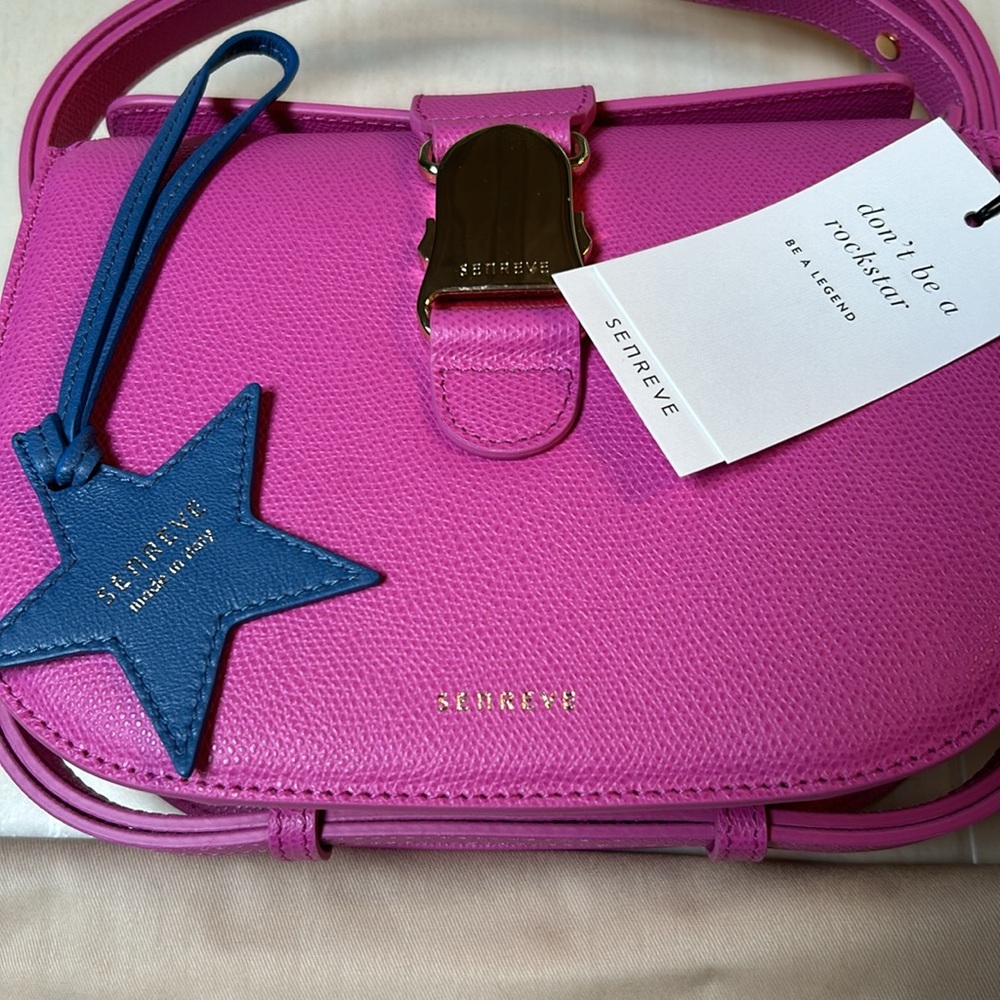 Senreve Cadence Crossbody, Pebbled Pink leather - Picture 4 of 8